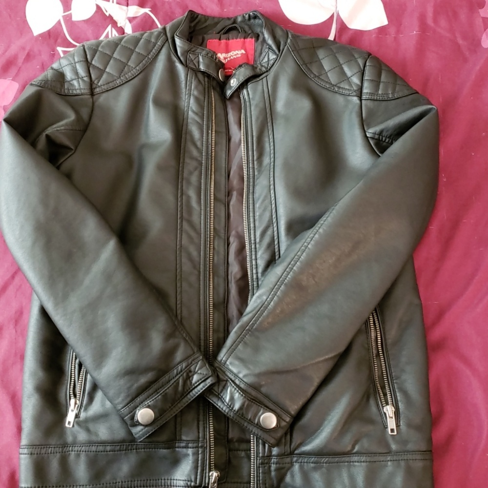 Faux leather jacket
